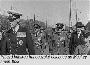 [Příjezd britskou-francouzské delegace do Moskvy, srpen 1939]